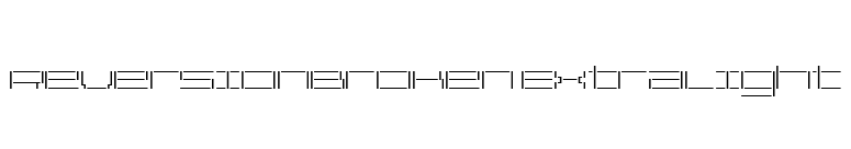 ReversionBroken ExtraLight font preview
