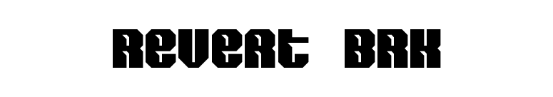 Revert BRK font preview