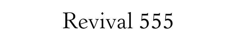 Revival 555 font preview