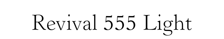 Revival 555 Light font preview