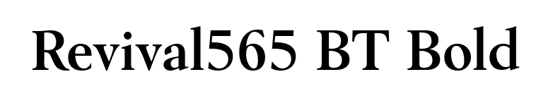 Revival565 BT Bold font preview