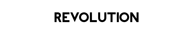 REVOLUTION font preview