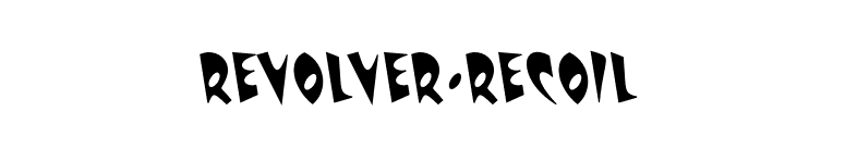 Revolver-Recoil font preview