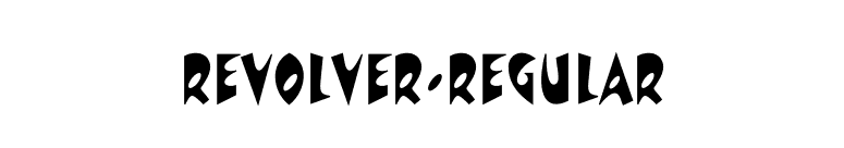 Revolver-Regular font preview