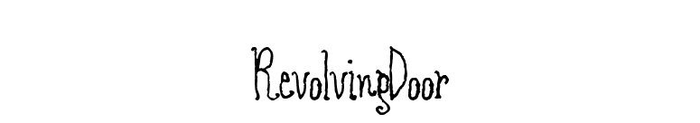 RevolvingDoor font preview