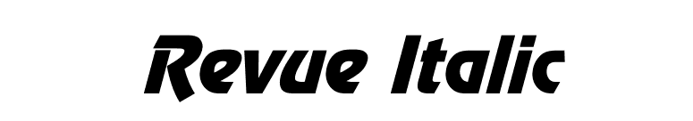 Revue Italic font preview