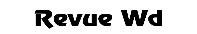 Revue Wd font preview