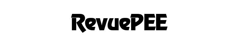 RevuePEE font preview