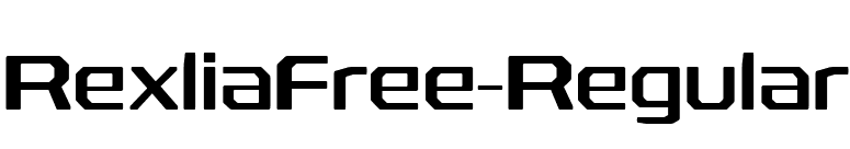 RexliaFree-Regular font preview