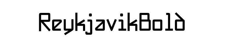 ReykjavikBold font preview
