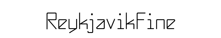 ReykjavikFine font preview