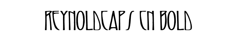 ReynoldCaps Cn Bold font preview