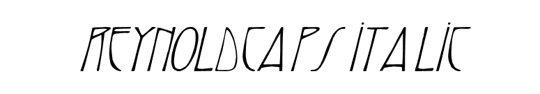ReynoldCaps Italic font preview