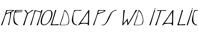 ReynoldCaps Wd Italic font preview