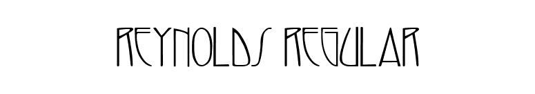 Reynolds Regular font preview