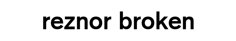 Reznor Broken font preview