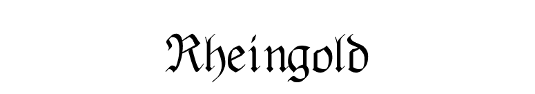 Rheingold font preview