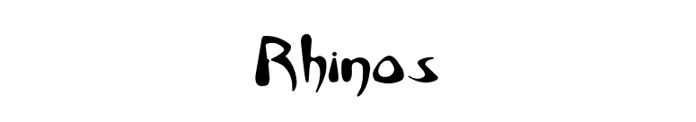 Rhinos font preview