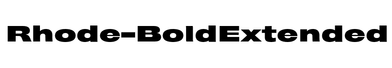Rhode-BoldExtended font preview