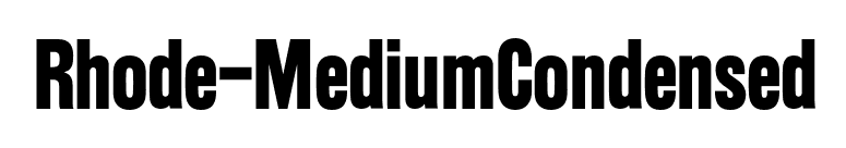 Rhode-MediumCondensed font preview