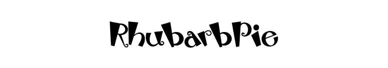 RhubarbPie font preview