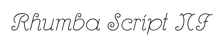 Rhumba Script NF font preview