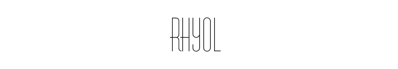 Rhyol font preview