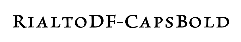 RialtoDF-CapsBold font preview