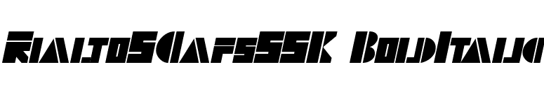 RialtoSCapsSSK BoldItalic font preview