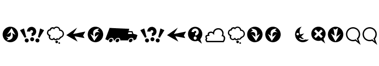 RiansDingbats-Three font preview