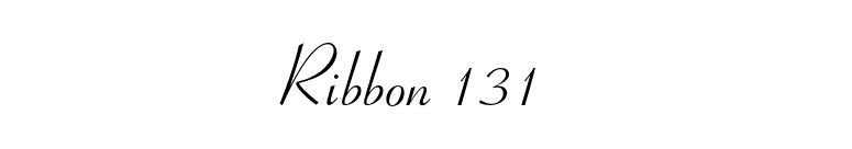Ribbon 131 font preview