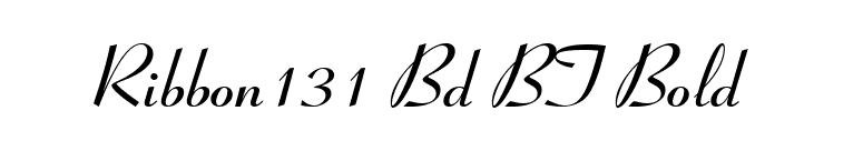 Ribbon131 Bd BT Bold font preview