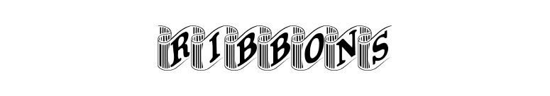 Ribbons font preview