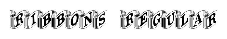 Ribbons Regular font preview