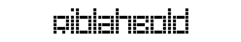 RiblahBold font preview
