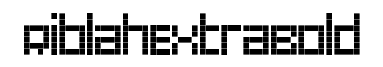 RiblahExtraBold font preview