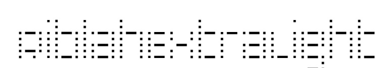 RiblahExtraLight font preview