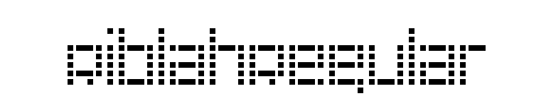 RiblahRegular font preview