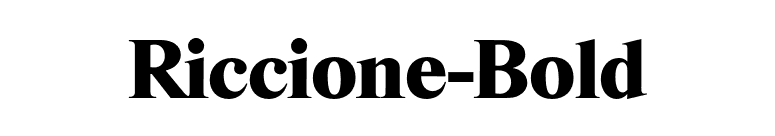 Riccione-Bold font preview