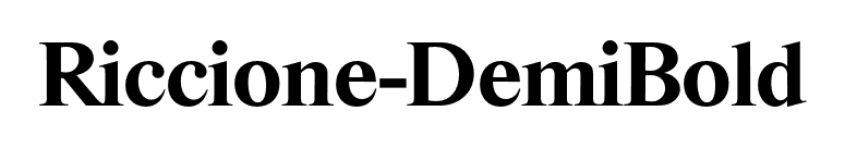 Riccione-DemiBold font preview