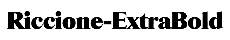 Riccione-ExtraBold font preview