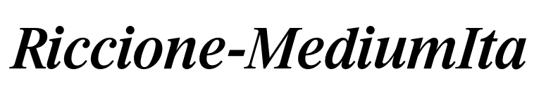 Riccione-MediumIta font preview