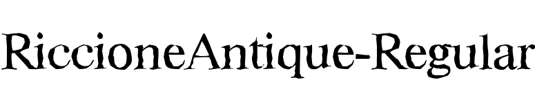RiccioneAntique-Regular font preview