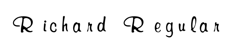 Richard Regular font preview