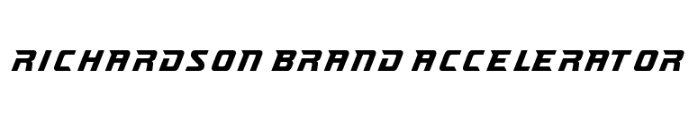 Richardson Brand Accelerator font preview