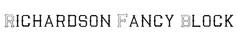 Richardson Fancy Block font preview