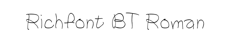Richfont BT Roman font preview