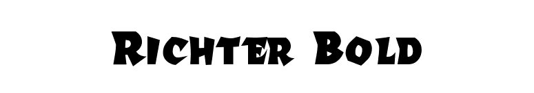 Richter Bold font preview