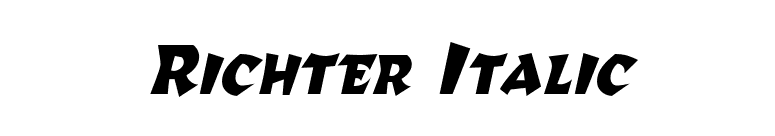 Richter Italic font preview
