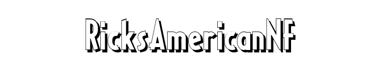 RicksAmericanNF font preview